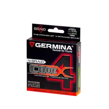 Plecionka GERMINA CODE 4 Braid Line 0,18mm / 17,40kg 150m Szara